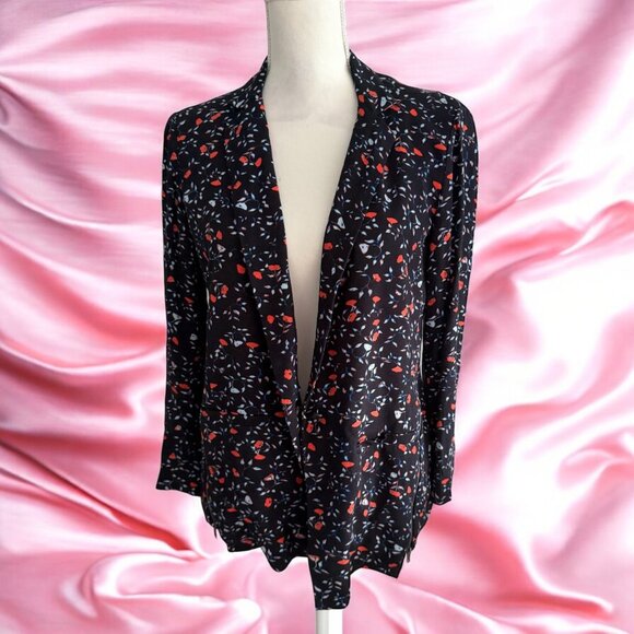 ELLA MOSS Floral Multicolor Jacket Blazer Size Medium - Picture 1 of 10